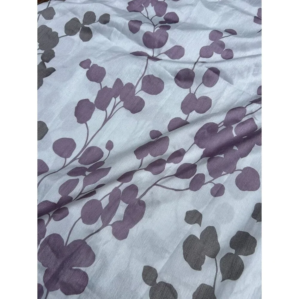 Purple Bathroom Decor Bundle Mainstays Shower Curtain + 2 Target Valances